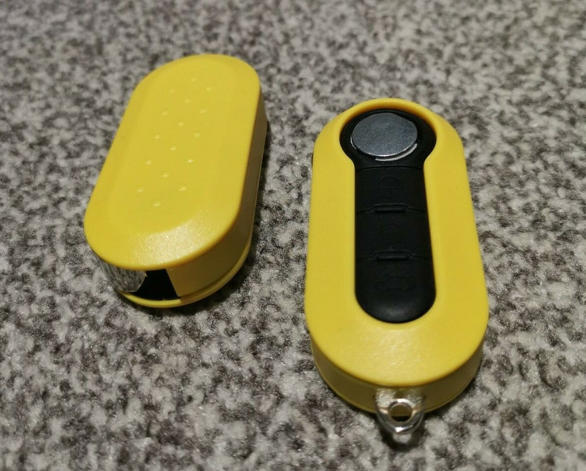 3 Button Remote Shell with Uncut Blade fits Fiat 500 Panda Brava Punto Stilo