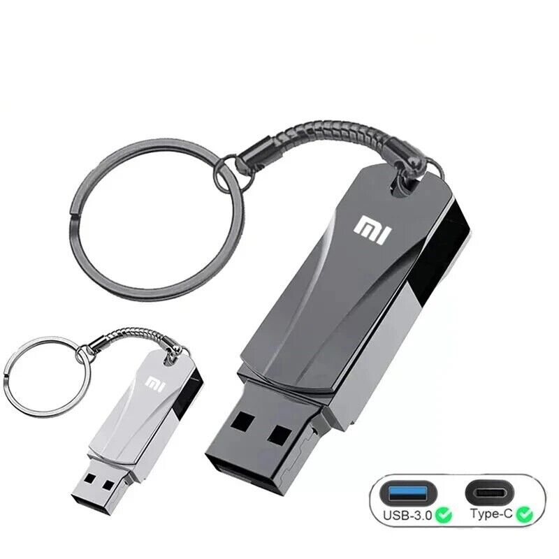 Xiaomi Metal 16TB Disk Flash Drive USB 3.0 High Speed +Type C Micro USB Adapters