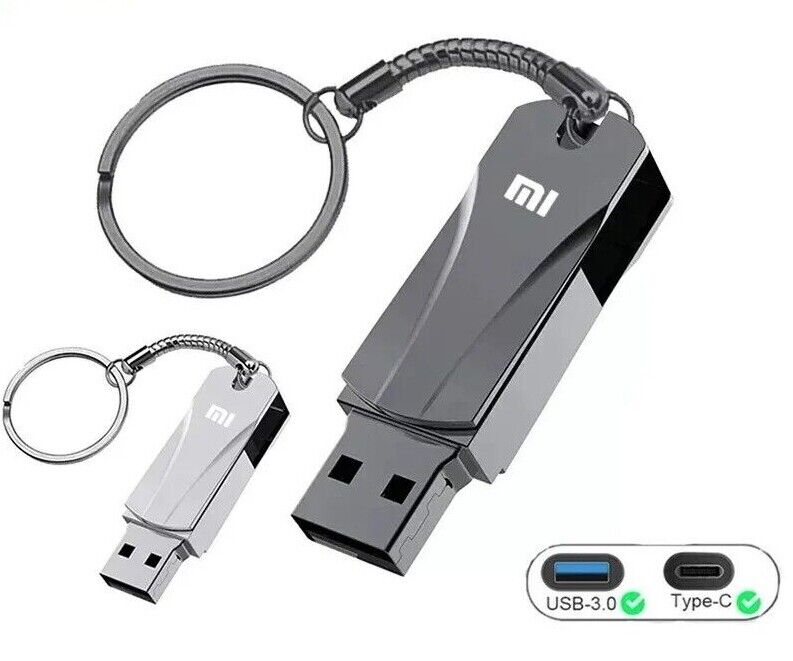 Xiaomi 2 IN 1 2TB USB 3.0 Flash Drive High-Speed Pen Drive Waterproof Type-C