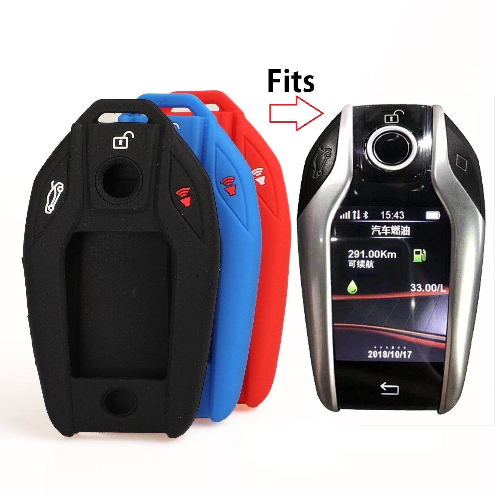 4 Button Smart Remote Key Case Cover for BMW G11 G12 G30 G31 740li 750li