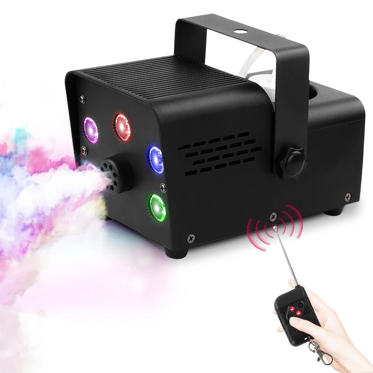 Smoke Machine for DJ Disco Party 500W Fog Machine RGB LED Beads Wireless Remote
