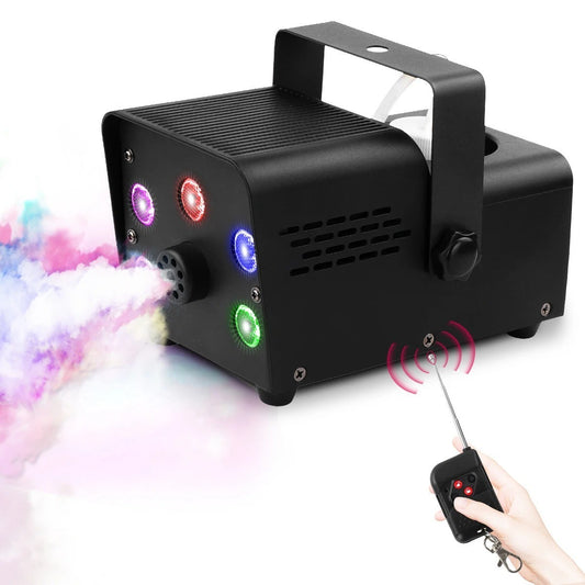Smoke Machine for DJ Disco Party 500W Fog Machine RGB LED Beads Wireless Remote