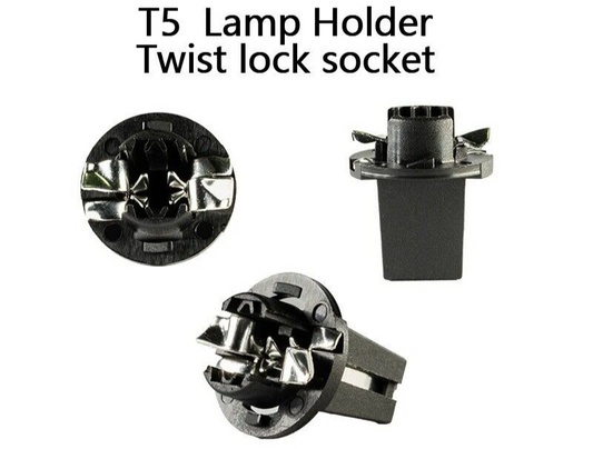 2x Signal Lamp T5 Twist Sockets Instrument Panel Cluster Socket Lamp Holder Base