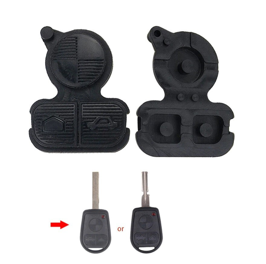 3 Button Key Pad Rubber for BMW Series 3 5 7 E36 E38 E39 Z3 Z4 Z8