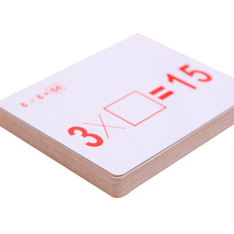 Educational Math Learning Cards Multiplication Arithmetic Cards with Pen