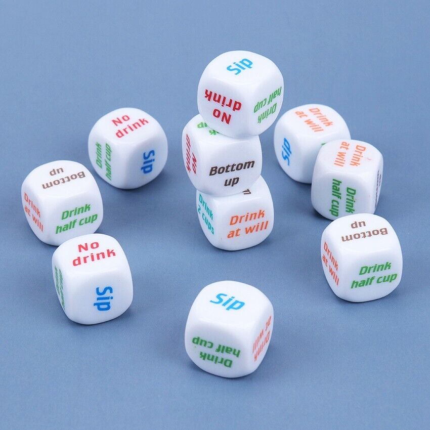 1x Adult Party Drinking Dice 20mm 6 Sided Bar Game