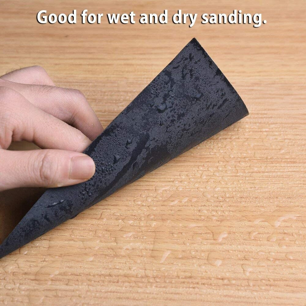 1x 60 To 3000 Grit Wet Dry Sandpaper Abrasive Paper Sheet for Cars Furniture