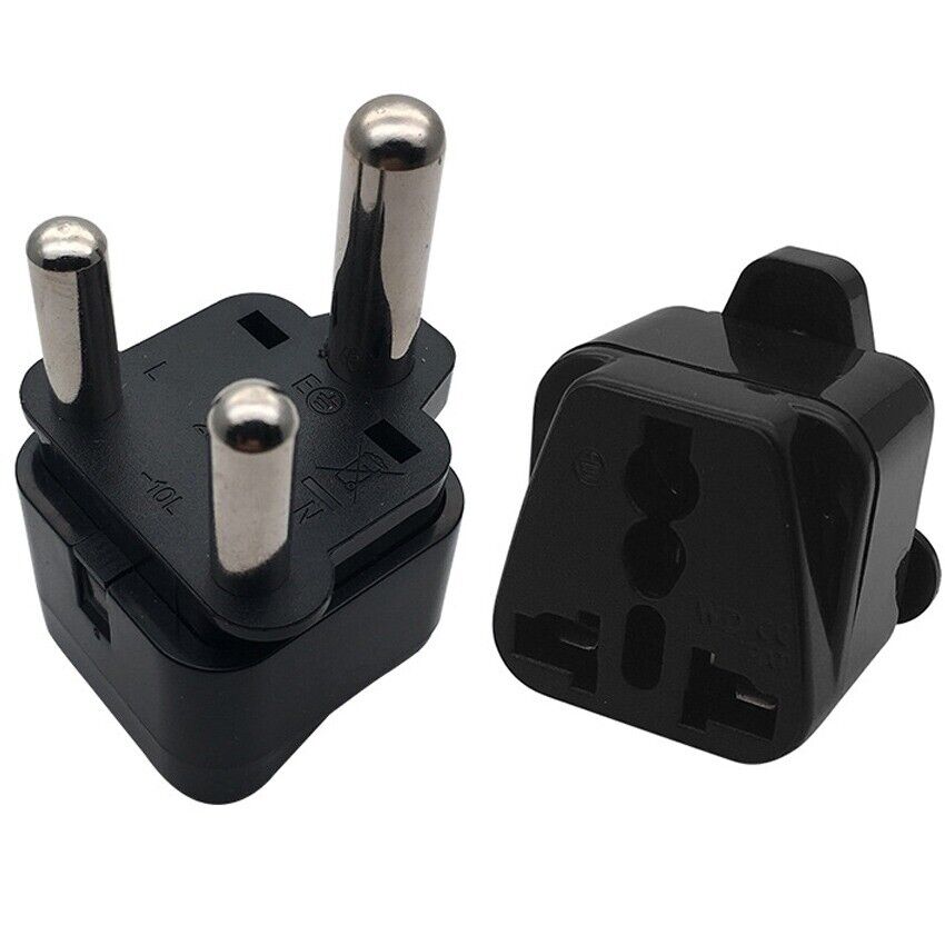 3 Pin Universal Travel Adapter UK EU US AU to South Africa India Nepal