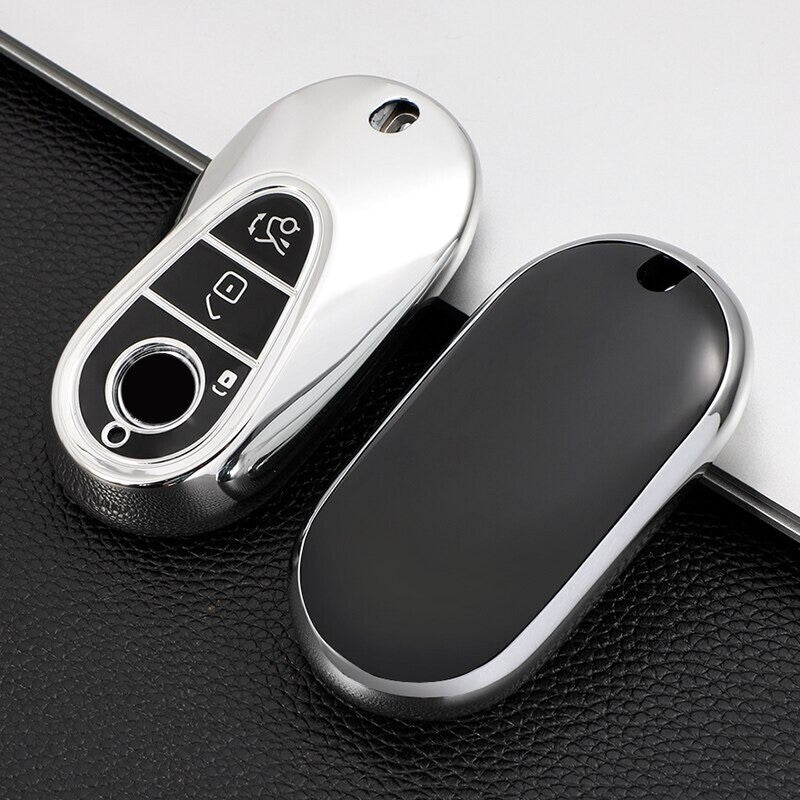 TPU Key Fob Case Cover for Mercedes Benz 2021 C /S Class W223 W206 S350L S400L
