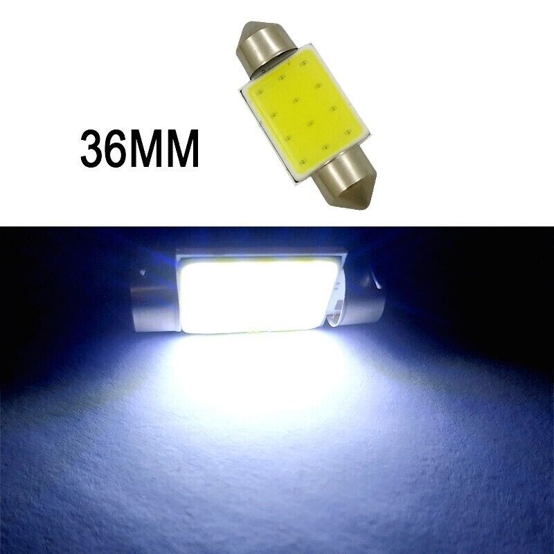 C5W Festoon Cob White Car Led Number Plate Light Bulbs31 36 - 41mm 12v