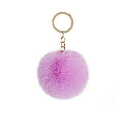 Soft Keychain Faux Rabbit Fluffy Fur Pom Handbag Pendant (16 Colours)