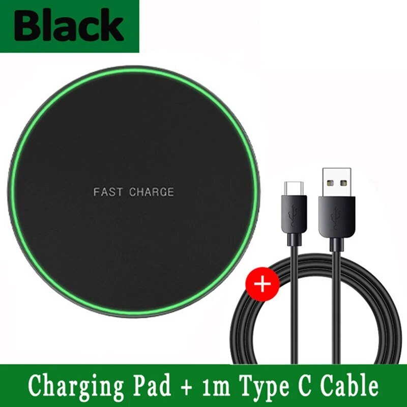 30W Wireless Charger USB C Fast Charging Pad Station for Iphone Samsung Xiaomi