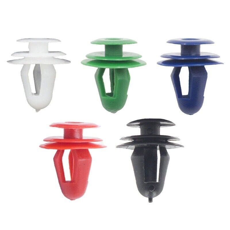 5x Door Fixing Fasteners Plastic Universal Car Clips for Panel Interior 9mm