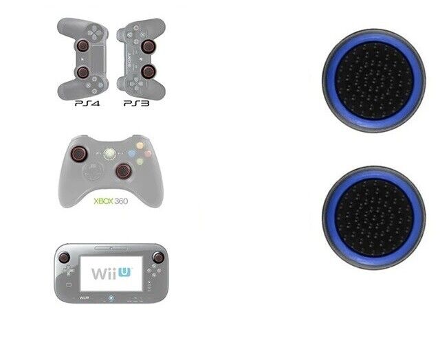 2x Non-Slip Analog Joystick Thumbstick Thumb Stick Grip Caps PS3 PS4 PS5 Xbox