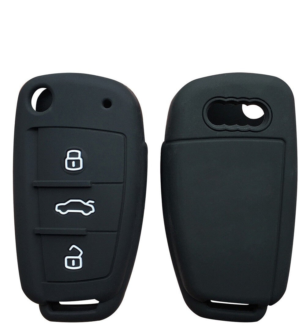 Silicone Car Key Case Cover for Audi A4 B7 A6 C6 4F 8V A3 8P A1 A3