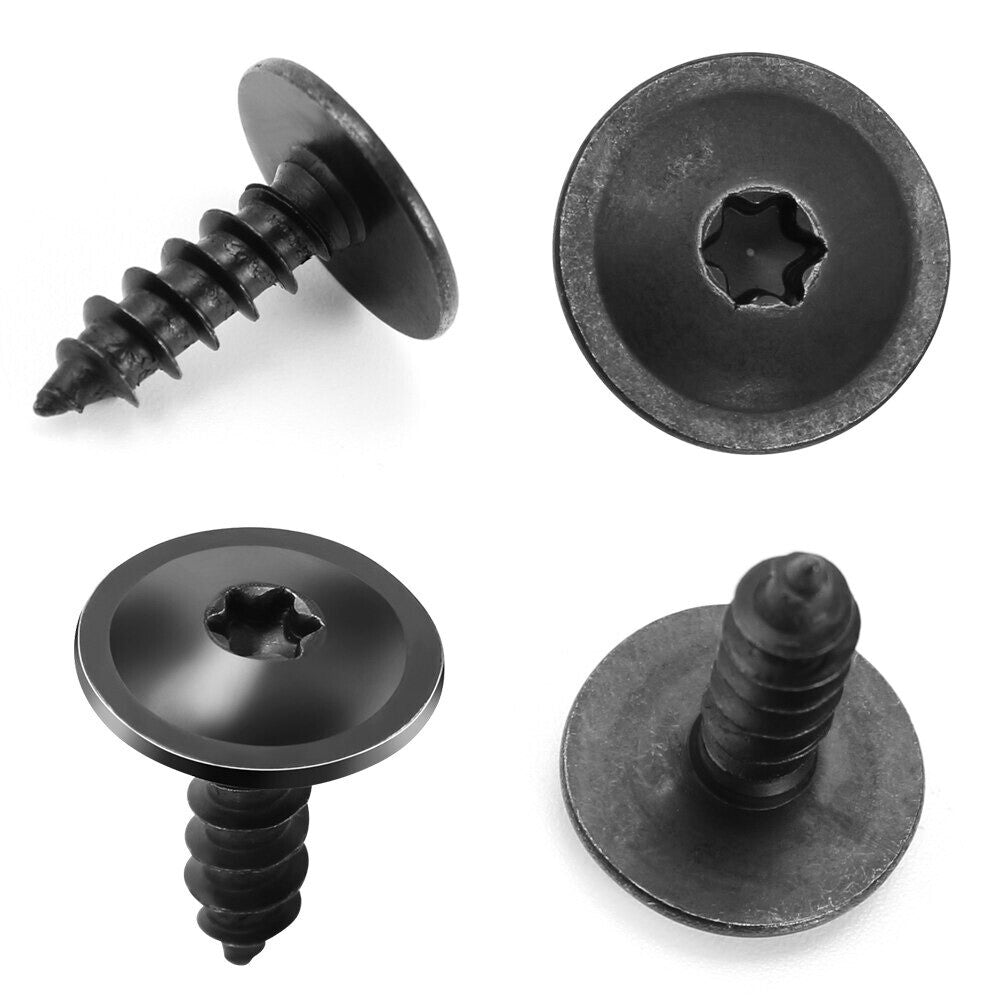 10x Engine Cover Wheel Arch Torx Undertray 4.8x16mm Clips Screws for Audi VW