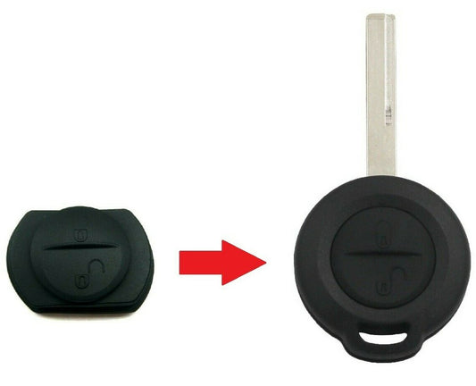 2 Buttons Car Key Rubber Pad for Mitsubishi Colt Warrior Spacestar Carisma