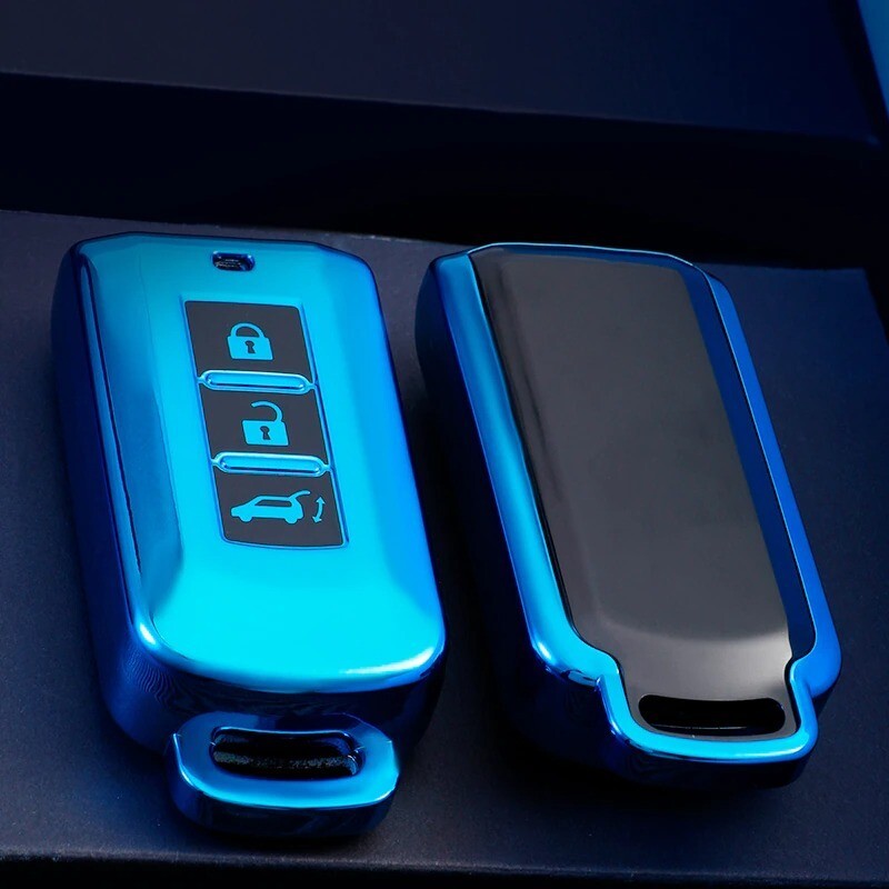 TPU Remote Key Fob Case Cover for Mitsubishi Outlander 2014 Pajero Delica