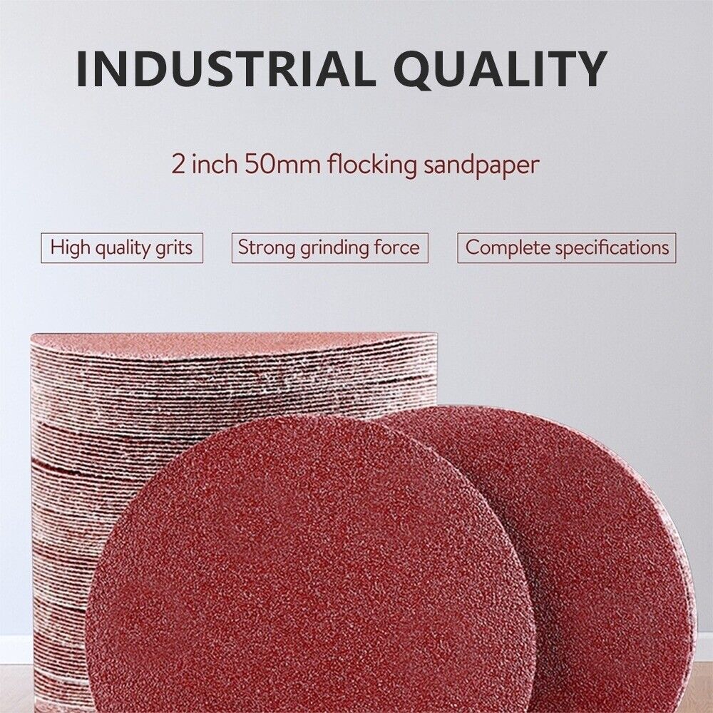 Round Sandpaper Disc 1x 50mm Sand Sheets 80-3000 Grit Sanding Disc Polishing