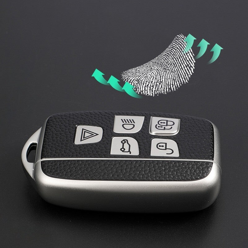 TPU Leather Remote Key Fob Key Case for Land Rover Range Rover Jaguar