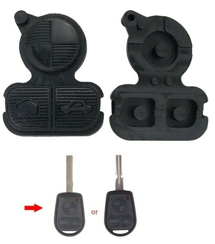 3 Button Rubber Pad Insert Replacement Repair for BMW