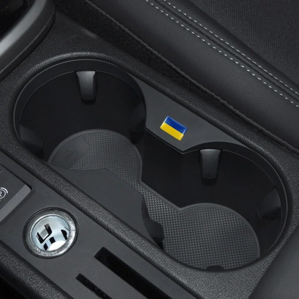 10pcs Epoxy Ukraine Flag Stickers Car Interior Decoration Decal