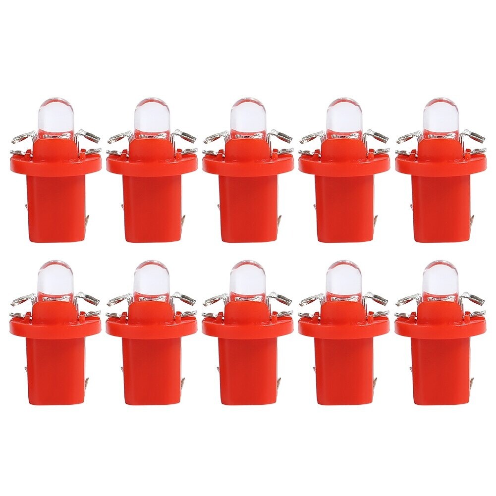 T5 B8.5D 5050 SMD LED Lamp 12V Auto Car Instrument Dashboard Light Bulb Red