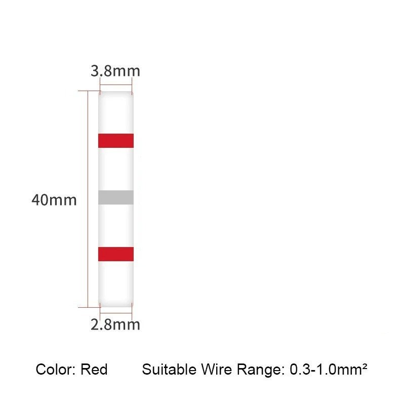 Heat Shrink Connectors Sleeve Tube Terminals Electrical Butt Splice Wire Tubes