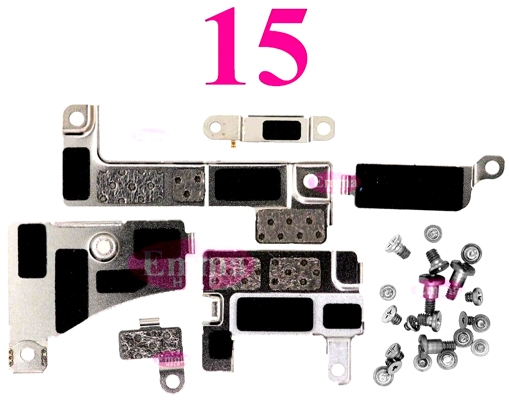 Inner Metal Cover Plate Mainboard inner Iron with Screws for iPhone 15 Plus Pro