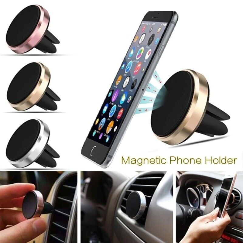 Car Phone Holder for iPhone Xiaomi Huawei Samsung Air Vent Metal Magnetic