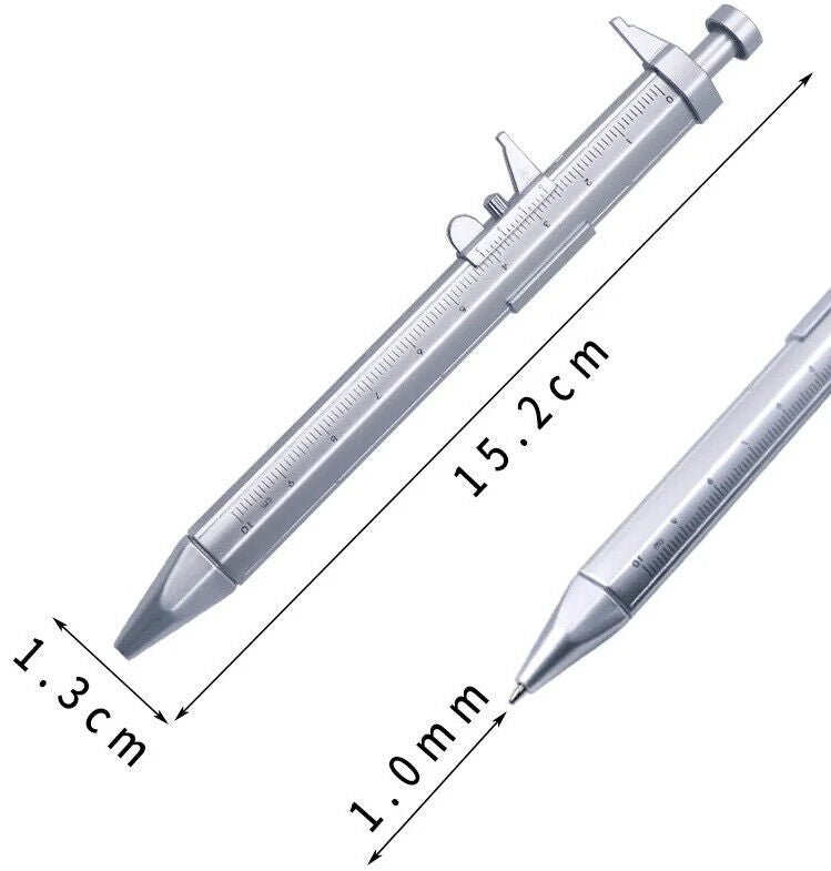 Multifunction Caliper Pen Ball-Point 0.5mm Ballpoint Pen Gel Ink Roller Ball Pen