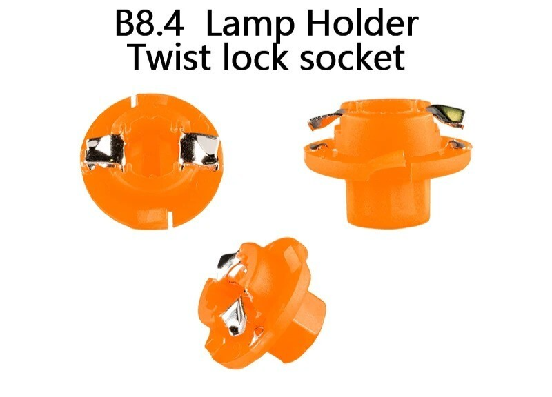 10x Signal Lamp B8.4D Twist Socket Instrument Panel Cluster Socket Lamp Holders