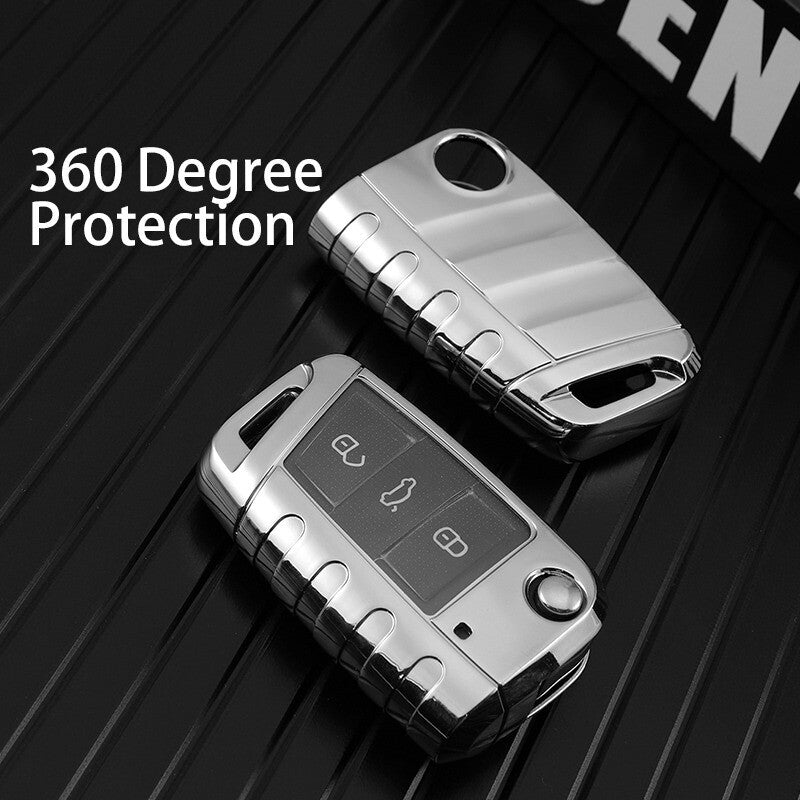 Remote Key  Fob Cover for VW Volkswagen Polo Golf 7 MK7 Tiguan for Skoda Octavia