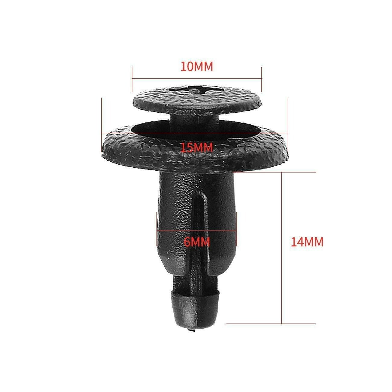 10x Universal Car Bumper Fender Hole Plastic Rivets Fasteners Clips for Honda