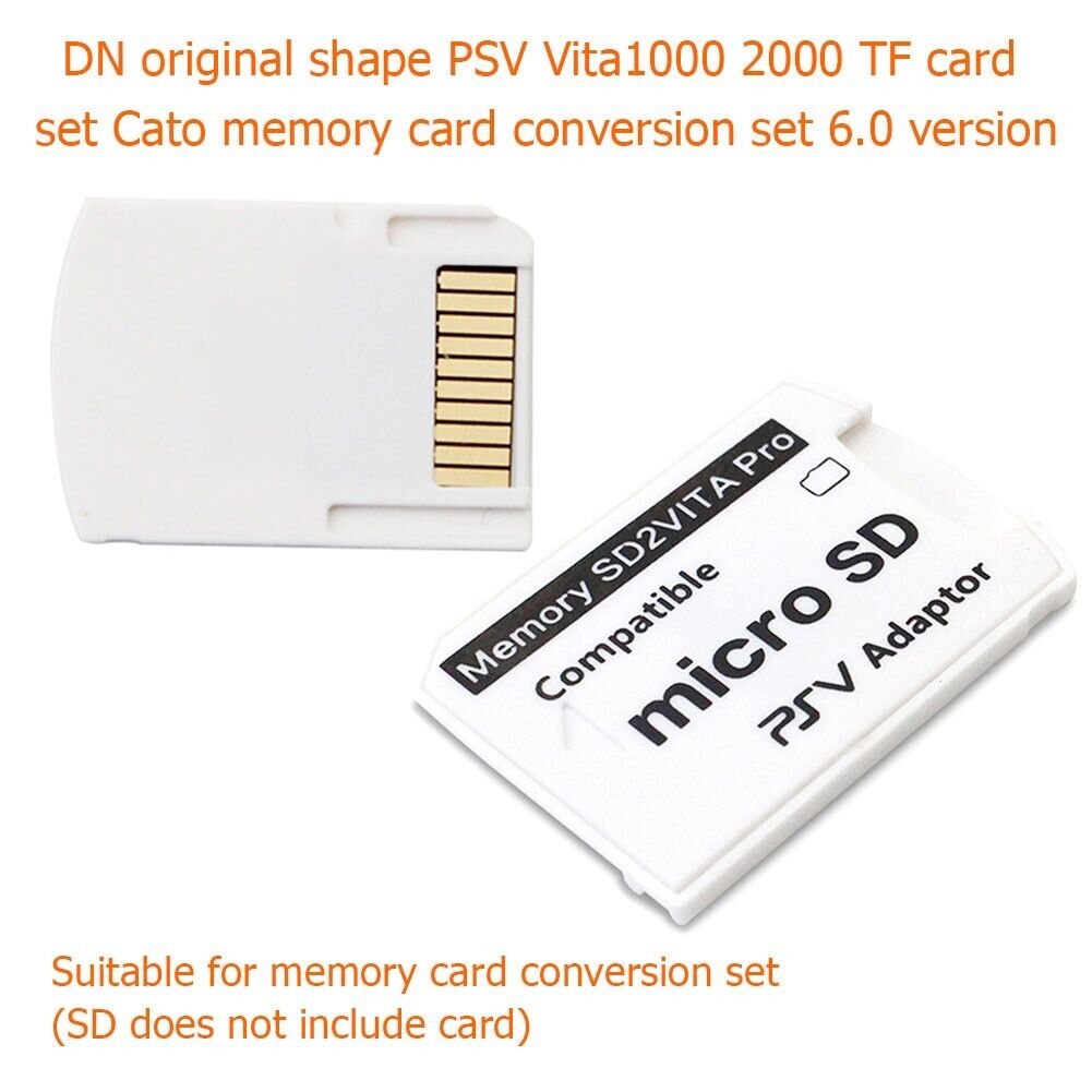 Version 6.0 SD2VITA Memory Card Adapter Compatible for PS Vita PSV 3.65 System