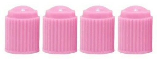 12x Pink Tyre Valve Dust Caps Car, Van, Motorcycle, Bmx