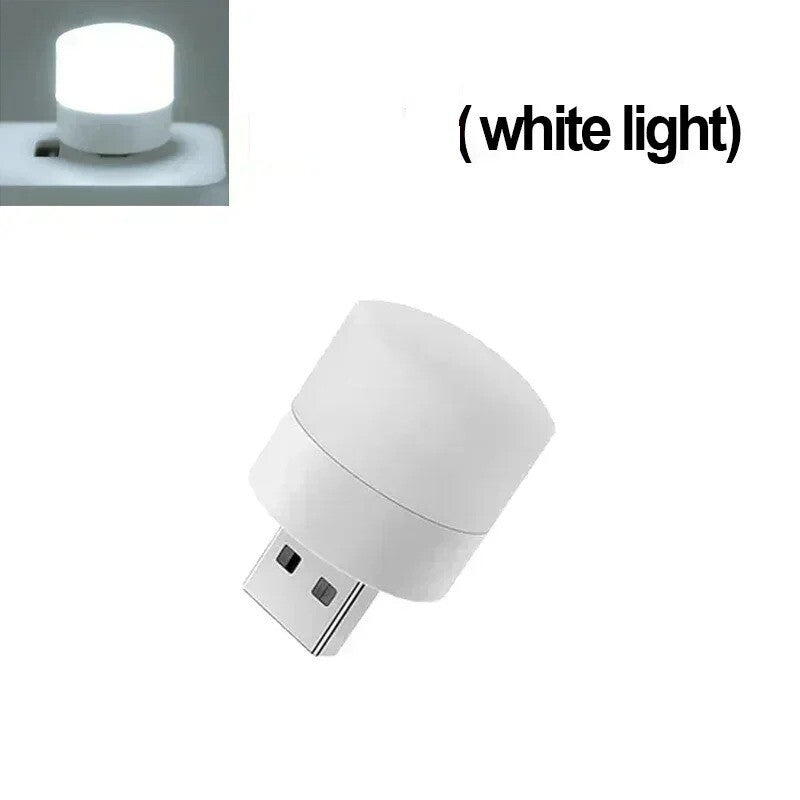 Mini USB Night Lamp Warm White Eye Protection Book Reading Light USB Plug PC