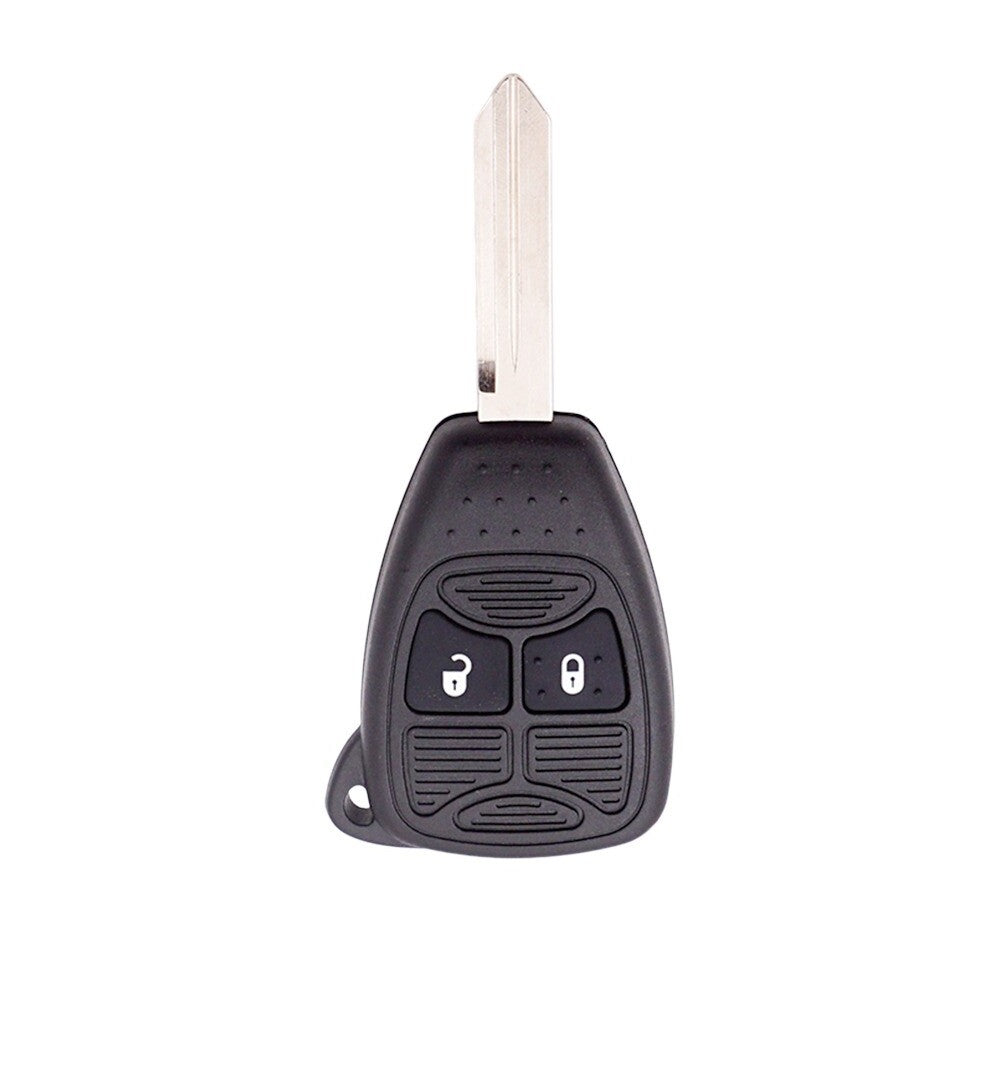 2 Button Key Fob Shell with Uncut Blade Chrysler Aspen 300 Dodge RAM Caravan 