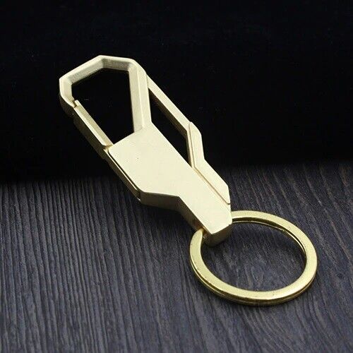 Key Ring Keychain Gold Colour Men Fashion Concise for Car Keys 