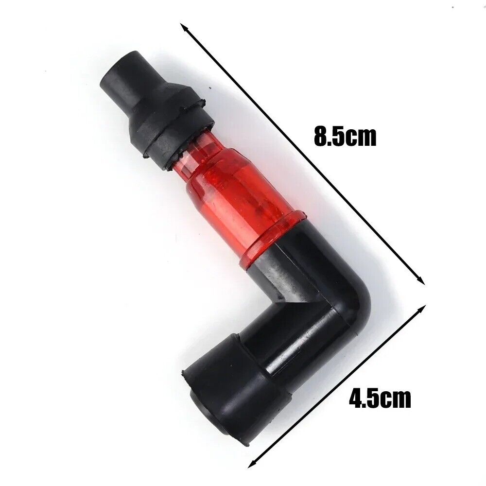 1x Motorcycle Ignition Spark Plug Cap Universal Flash Spark Plug High Pressure