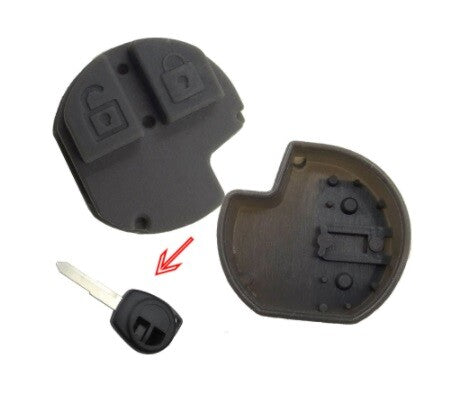 2 Button Key Rubber Pad for Suzuki Alto Grand Vitara Swift Splash SX4 Liana