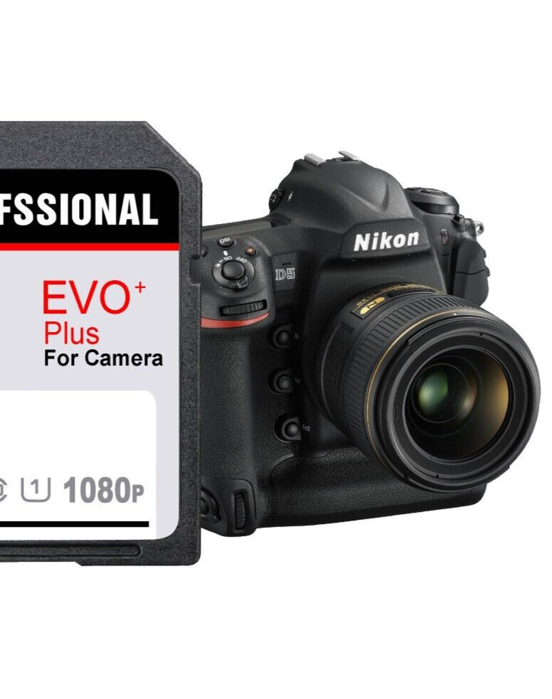 Professional Evo Plus 256GB SD Card for Camera 4K SDHC