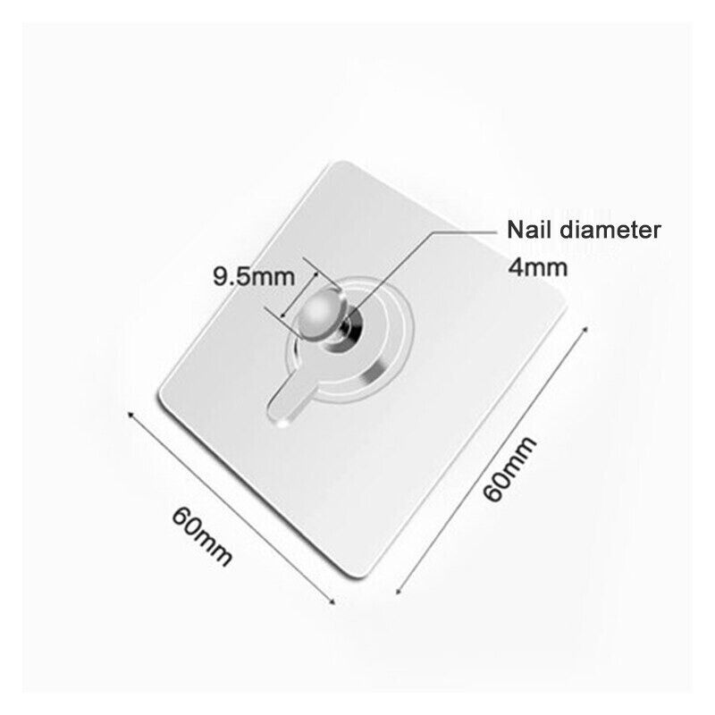 1x Strong Self Adhesive Wall Hook for Bathroom Kitchen Living Room