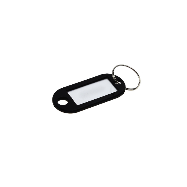 KEY RING ID TAGS NAME PLASTIC CARD (Black, White, Green, Red, Blue, Yellow)