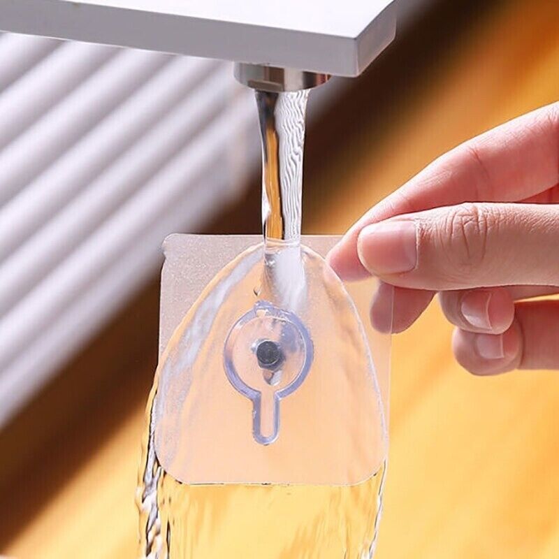 2x Strong Self Adhesive Wall Hook for Bathroom Kitchen Living Room