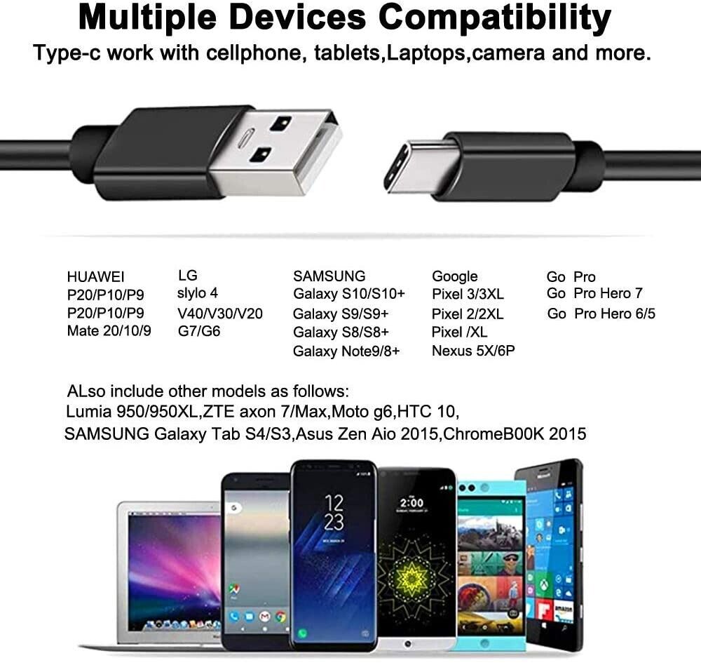 1M Micro USB Cable USB 2.0 to Micro USB Sync Charging Cable for Android Samsung