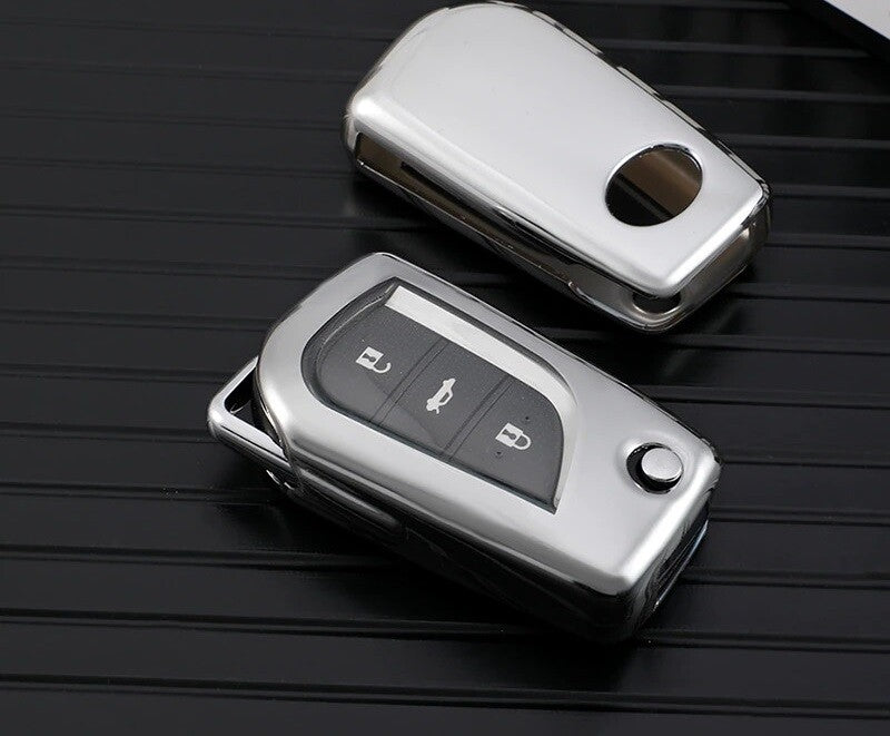 Remote Key Fob Case Cover for Toyota Yaris Auris Corolla Avensis Verso Aygo Rav