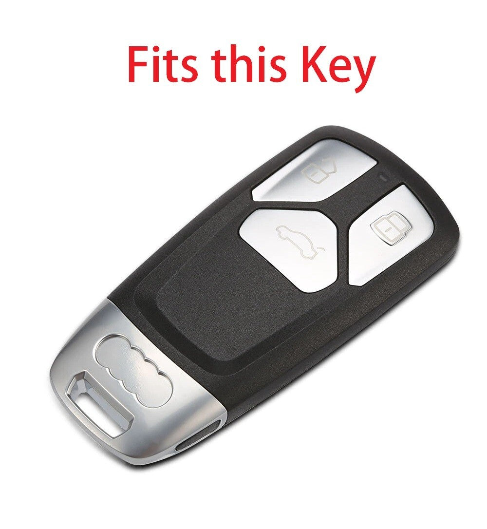 Car Key Fob Case Cover for Audi A4 B9 A5 A6 8S 8W Q5 Q7 4M S4 S5 S7 TT TTS