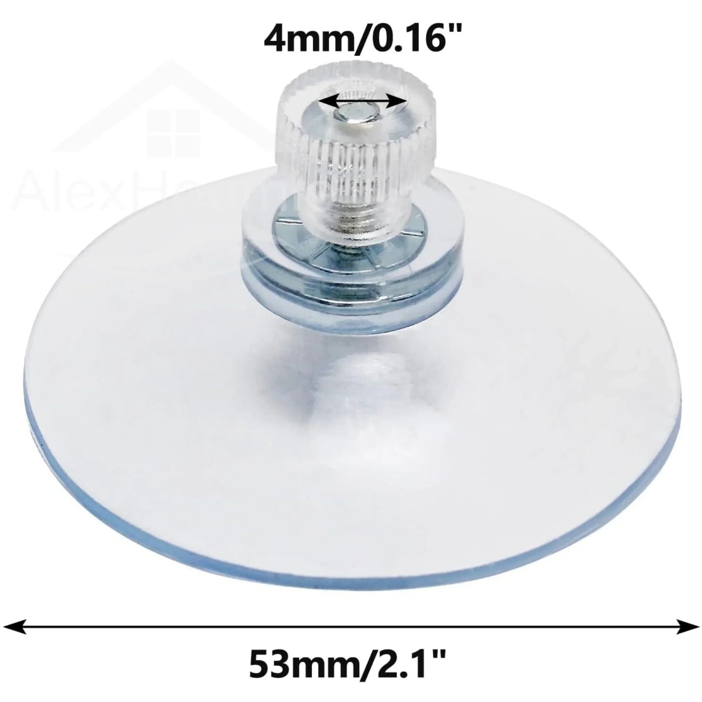 M4 13mm Clear Suction Cups Nut Thumb Screw Pad Suckers for Bathroom Kitchen