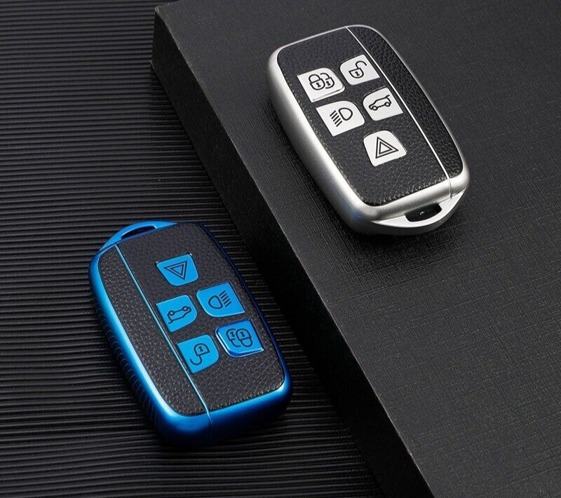 Land Rover Range Rover Jaguar TPU Leather Remote Key Fob Key Case